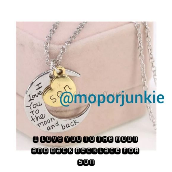 I love you to the moon and back necklace for Son - Picture 2 of 2